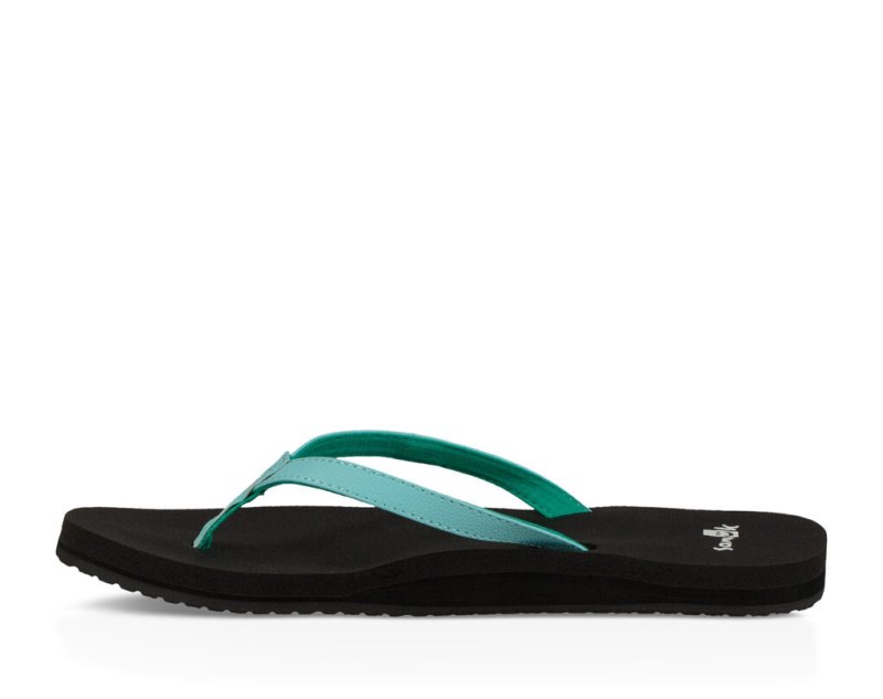 Sanuk Yoga Joy Women's Flip Flops Blue | Canada 69CTV